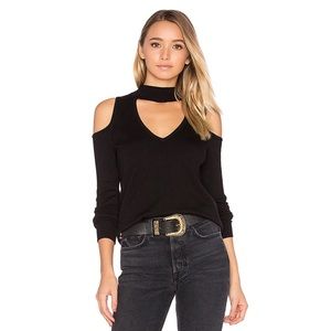 Central Park West x Revolve | Baton Rouge Choker Sweater in Black